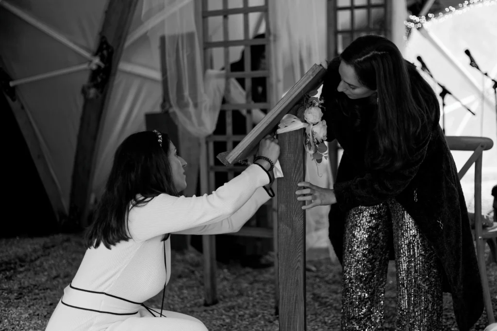 Détails de décoration de mariage champêtre et romantique - LignyPicture