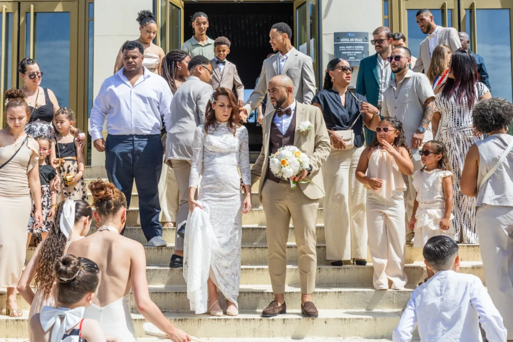 sortie de mariage ambiance fin art
